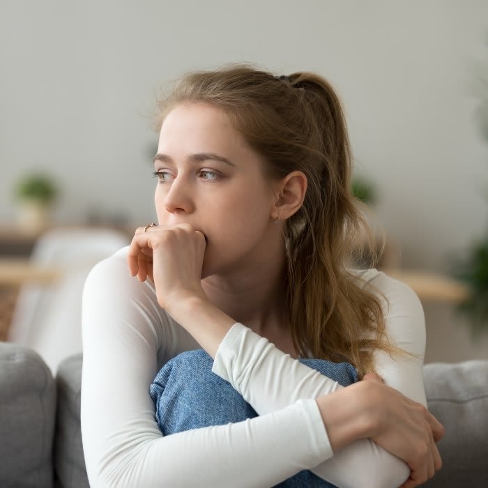 woman feeling stressed